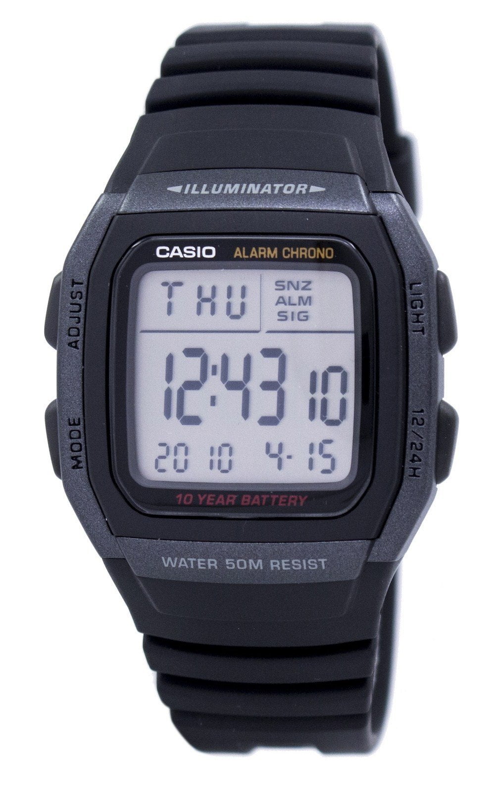 Casio Mens Digital Illuminator Watch W96H-1BVDF Zambia Ubuy