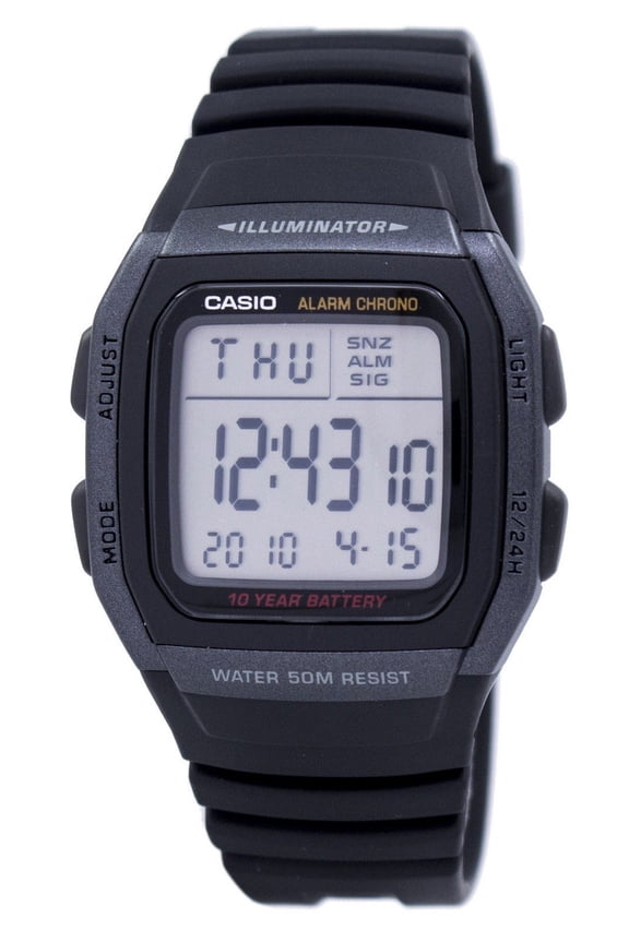 W-96H-1B Youth Digital Illuminator W96H-1BVDF Men's Watch