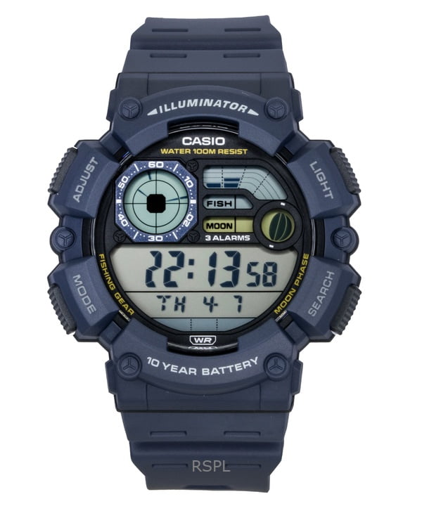 Casio Youth Digital Resin Strap Quartz WS-1500H-2AV 100M Men's Watch