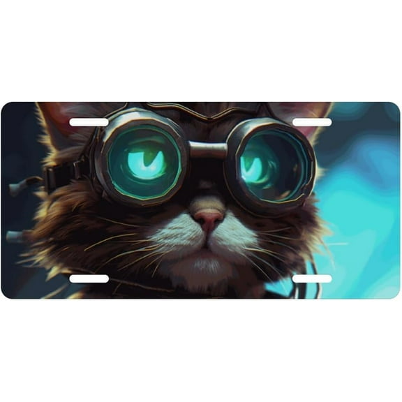 Wavy Mountain Decorative License Plate, Vanity Tag, Metal License Plate, Aluminum Novelty License Plate Home Decor for Men/Women/Boy/Girls 6 X 12 Inch (4 Holes)