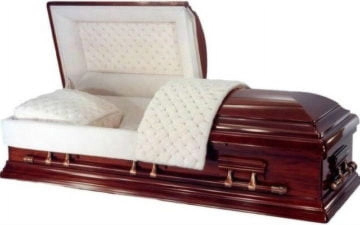 Casket Emporium Classic Series, Rubbed Brown Mahogany Funeral Casket ...