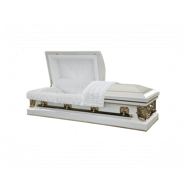 Casket Emporium, Funeral Casket, White Last Supper - Walmart.com