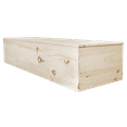 thumbnail image 1 of Casket Emporium Jewish Funerals Unfinished Wood Pine Casket, 1 of 1