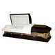 thumbnail image 1 of Casket Emporium Themed Casket √¢¬Ä¬ì Last Supper Almond Velvet Caskets, Square Corners Adjustable Bed, 1 of 1