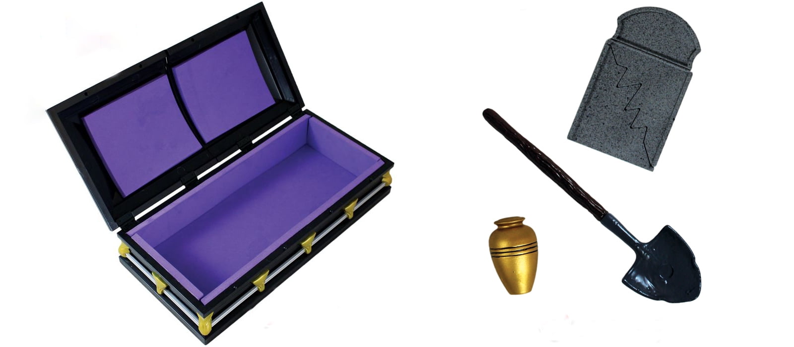 Casket Playset Black Ringside Exclusive Ringside Collectibles Wrestling Action Figure Accessories