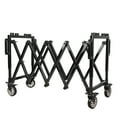 thumbnail image 1 of Trolley Cart Casket Stand Funeral Stretcher Truck Church Truck Coffin Cart Fordable Mortuary Supply, Corrosion-Resistant Black Carbon Steel Frame 992 lbs Load Capacity, for Chapels, 1 of 8