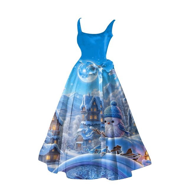 Casoria Christmas For Women Casual Sleeveless Dress Wedding Guest Dress