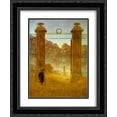 thumbnail image 1 of Caspar David Friedrich 2x Matted 20x24 Black Ornate Framed Art Print 'Cemetery at Dusk', 1 of 2