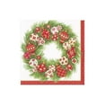 thumbnail image 1 of Caspari Ornament Wreath Paper Cocktail Napkins - 20 Per Package, 1 of 1