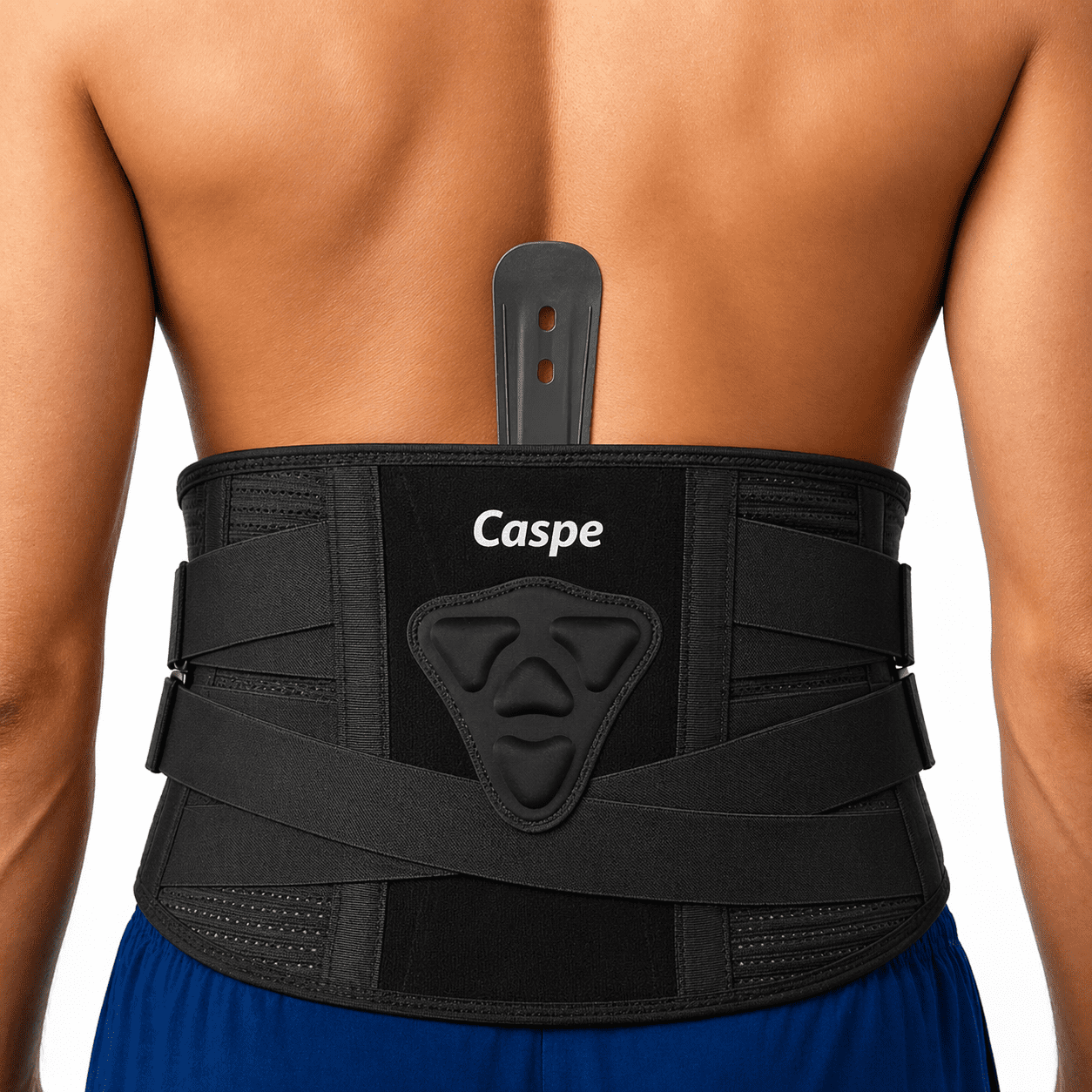 Caspe Back Brace for Lower Back Pain Relief, Adjustable Lumbar Support for Men & Women with Removable Pad,Ergonomic 3D Knit Fabric, Breathable Design for Sciatica,Herniated Disc,Daily Support X-Large