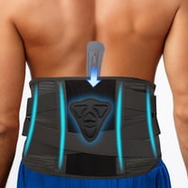 Caspe Back Brace for Lower Back Pain Relief, Adjustable Lumbar Support for Men & Women with Removable Pad,Ergonomic 3D Knit Fabric,Breathable Design for Sciatica,Herniated Disc,Daily Support, Medium