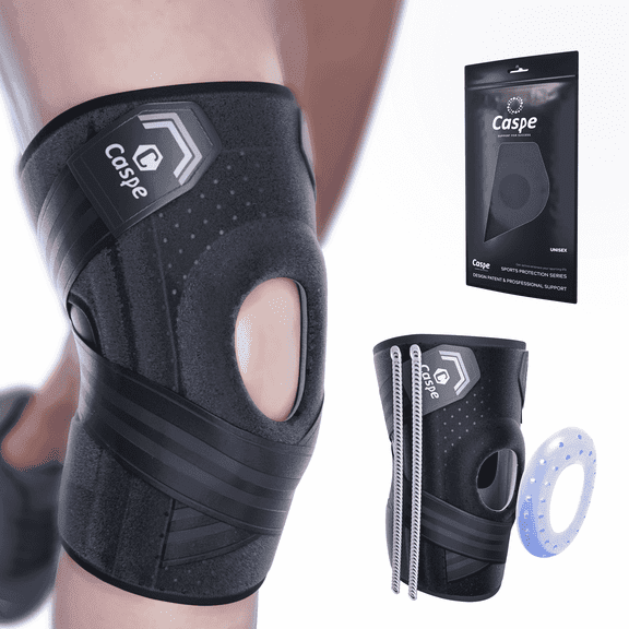 Caspe Knee Brace Support Stabilizer Patella Adjustable Knee Wrap for Arthritis