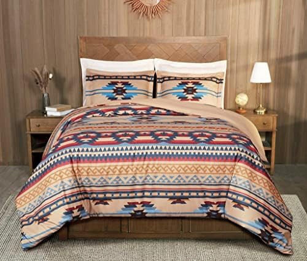 Casper 3Piece Southwestern Geometric Tribal Comforter Set Multicolor