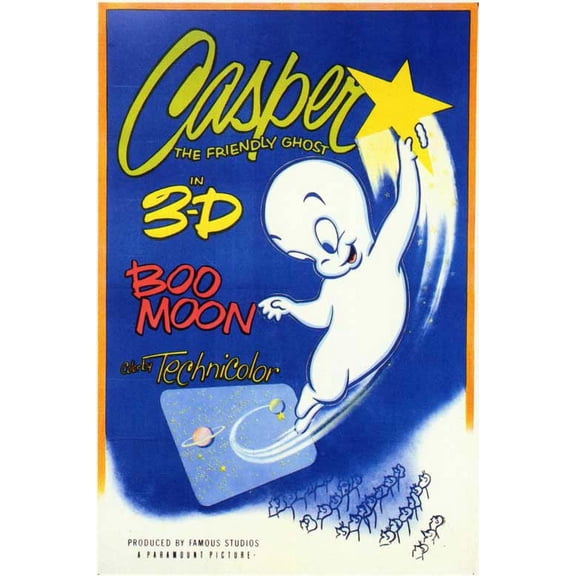 Casper Cartoon Movie Poster Print (11 x 17)