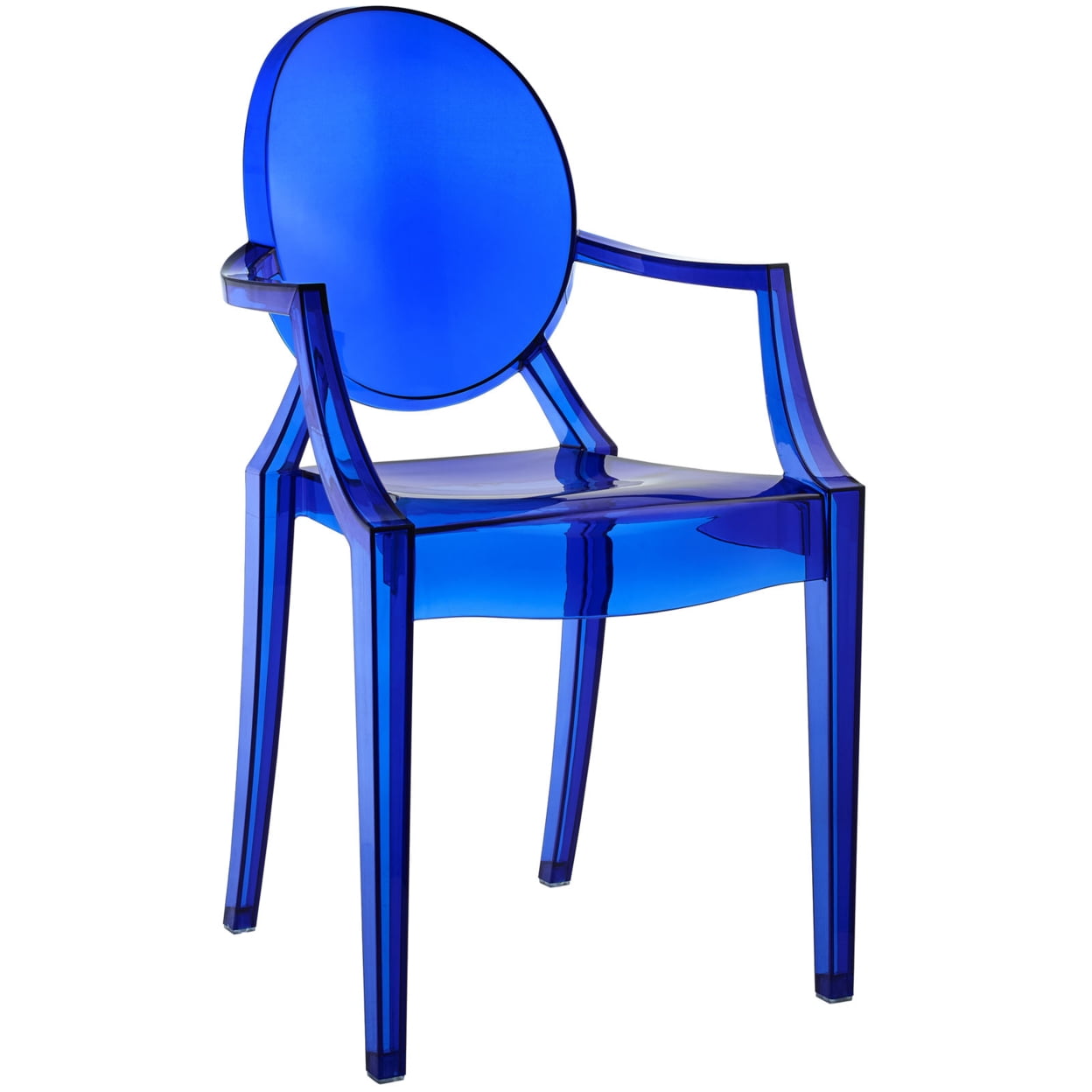 Aqua Breeze Transparent Plastic Arm Chair
