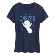 Casper - Flying Stars Womens Short Sleeve Graphic T-Shirt