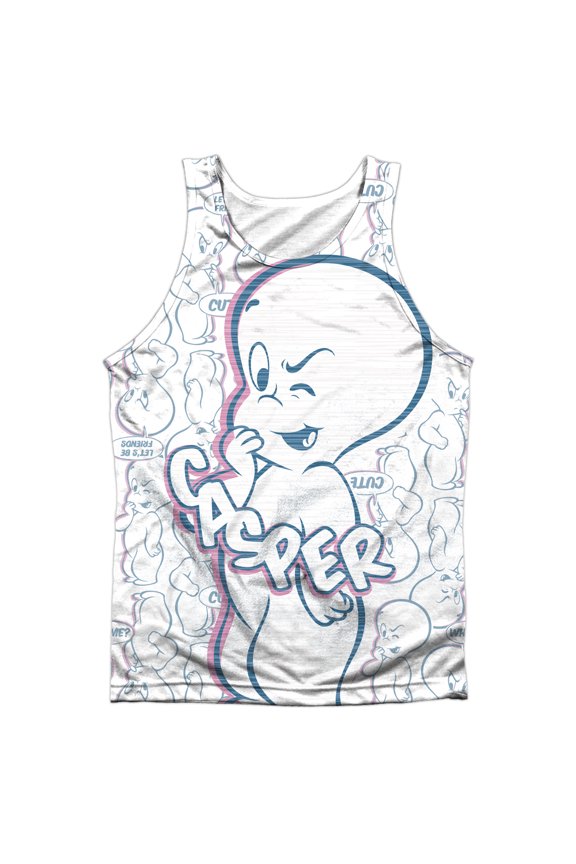 Casper Men's Friendly Ghost Mens Tank White