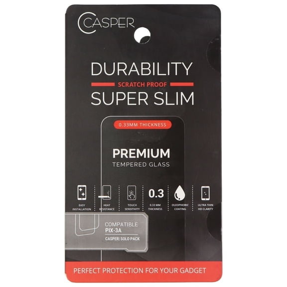 Casper Premium 0.33mm Tempered Glass for Google Pixel 3A - Clear