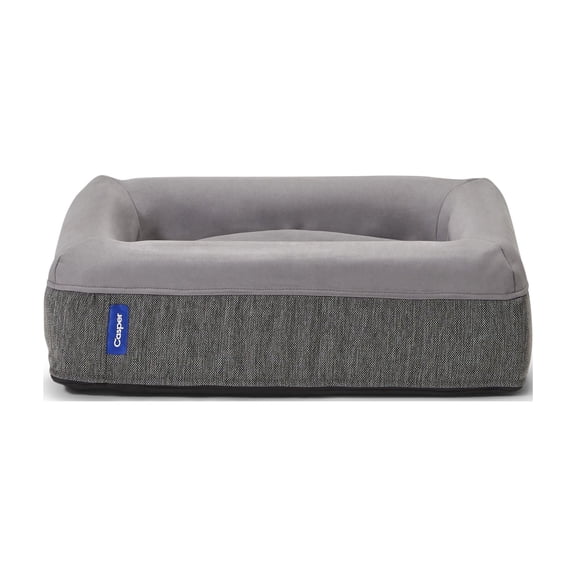 Casper Sleep Dog Bed, Plush Memory Foam, Gray, Large