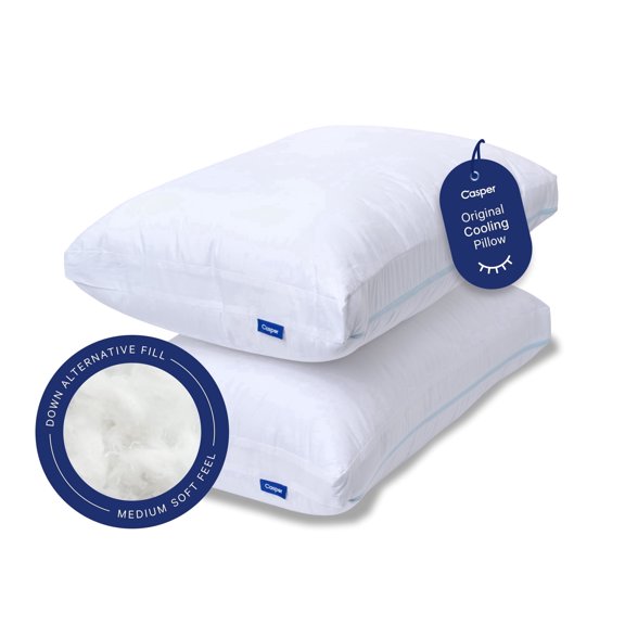 Casper Sleep Original Cooling Pillow 2-Pack, Standard Size
