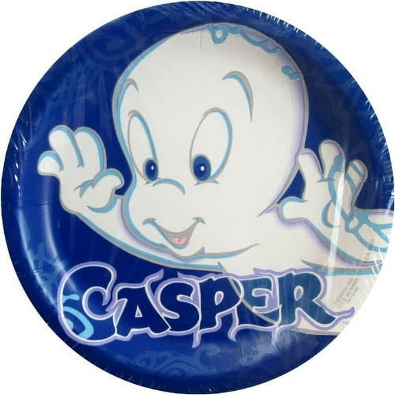 Casper Multicolor Disposable Paper Plates, 8 Count