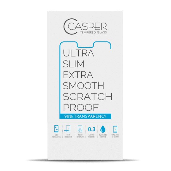 Casper Tempered Glass (Back Glass) Compatible For iPhone XR (100 Pack) (Clear)