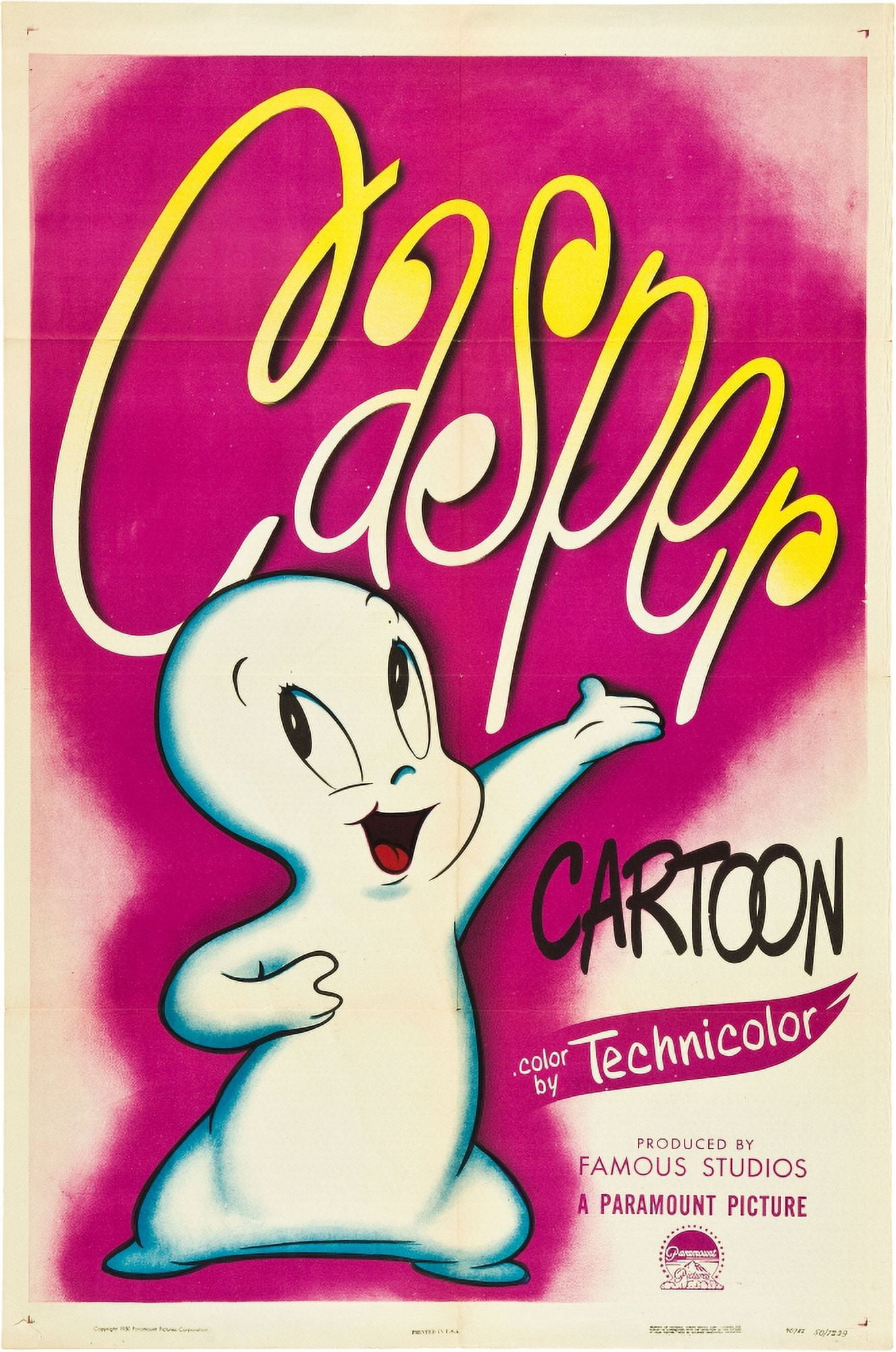 Casper The Friendly Ghost 1945. Movie Poster Masterprint (24 x 36
