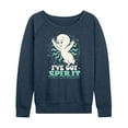thumbnail image 1 of Casper The Friendly Ghost - Christmas - I've Got Spirit - Women's Lightweight French Terry Long Sleeve Shirt, 1 of 5