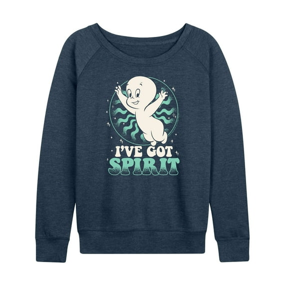 Casper The Friendly Ghost - Christmas - I've Got Spirit - Women's Lightweight French Terry Long Sleeve Shirt