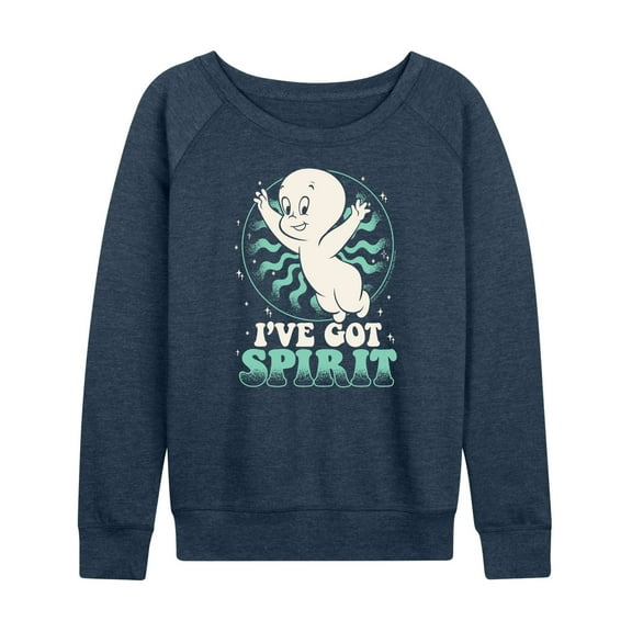Casper The Friendly Ghost - Christmas - I've Got Spirit - Women's Lightweight French Terry Long Sleeve Shirt