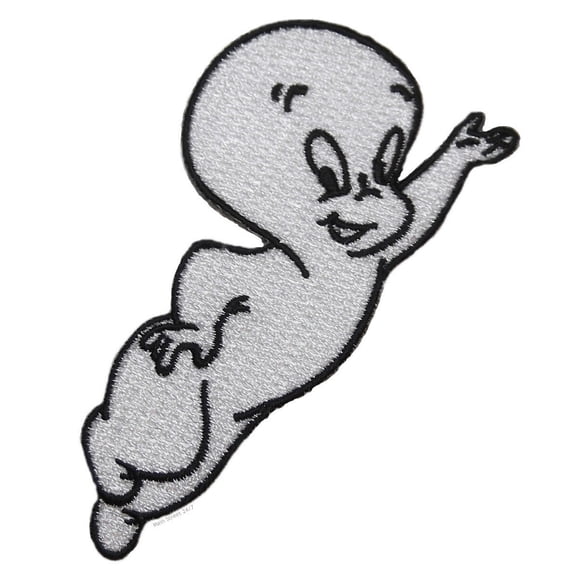 Casper The Friendly Ghost Flying Figure 3" Wide Embroidered Patch