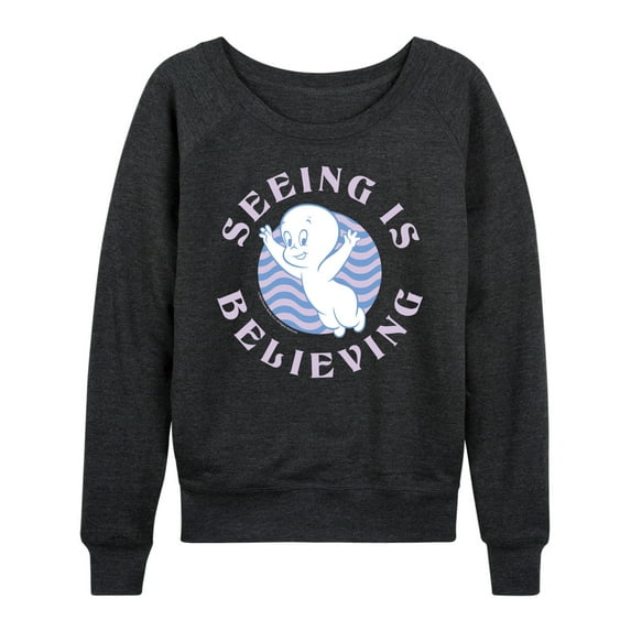 Casper The Friendly Ghost - Seeing Is Believing - Women's Lightweight French Terry Long Sleeve Shirt