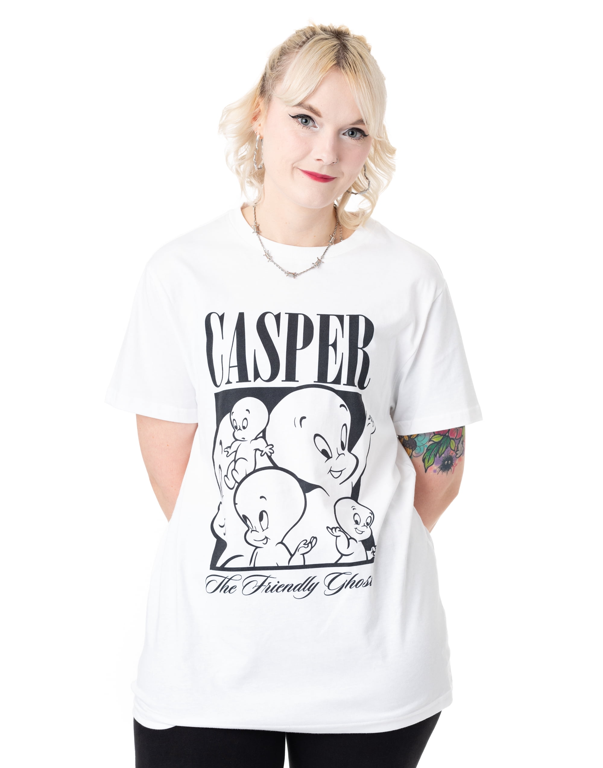 Casper Unisex White Short Sleeved T-Shirt - Walmart.com