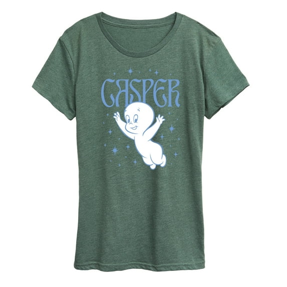 Casper the Friendly Ghost - Casper Flying Stars - Women's Short Sleeve Graphic T-Shirt