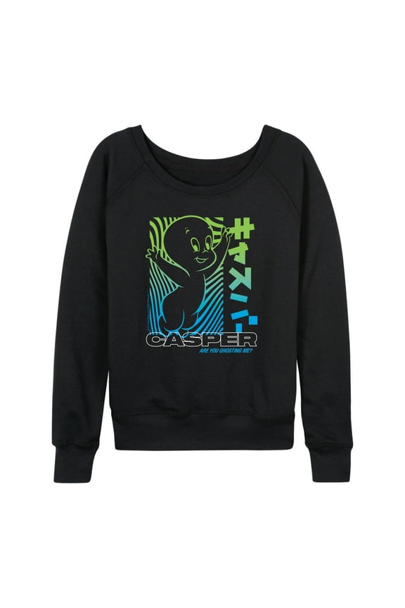 - Casper The Raver - Women's Lightweight French Terry Long Sleeve Shirt
