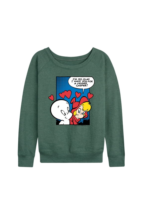 - Casper Wendy Comic Panel - Women's Lightweight French Terry Long Sleeve Shirt