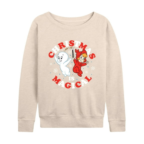 Casper the Friendly Ghost - Christmas Is Magical - Women's Lightweight French Terry Long Sleeve Shirt