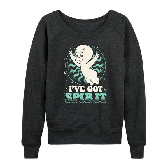 Casper the Friendly Ghost - I've Got Spirit - Women's Lightweight French Terry Long Sleeve Shirt