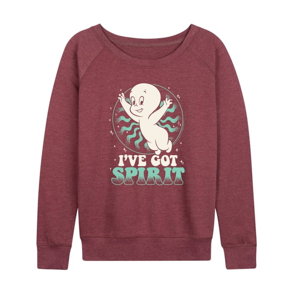Casper the Friendly Ghost - I've Got Spirit - Women's Lightweight French Terry Long Sleeve Shirt
