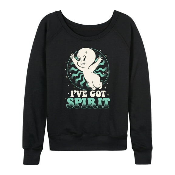 Casper the Friendly Ghost - I've Got Spirit - Women's Lightweight French Terry Long Sleeve Shirt
