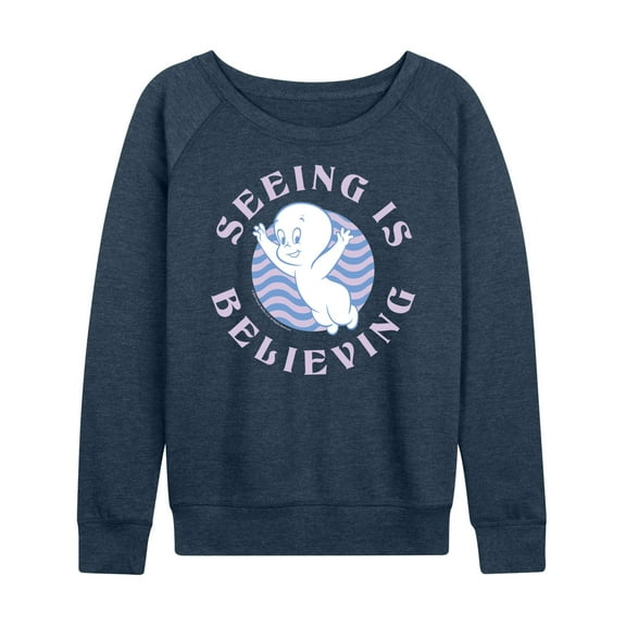 Casper the Friendly Ghost - Seeing Is Believing - Women's Lightweight French Terry Long Sleeve Shirt