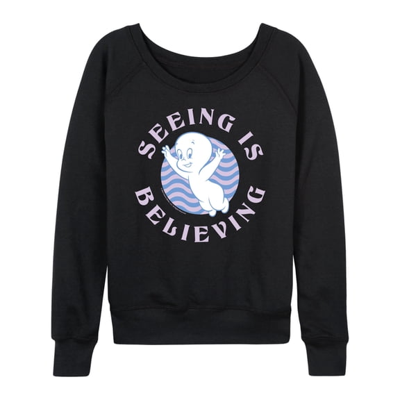 Casper the Friendly Ghost - Seeing Is Believing - Women's Lightweight French Terry Long Sleeve Shirt