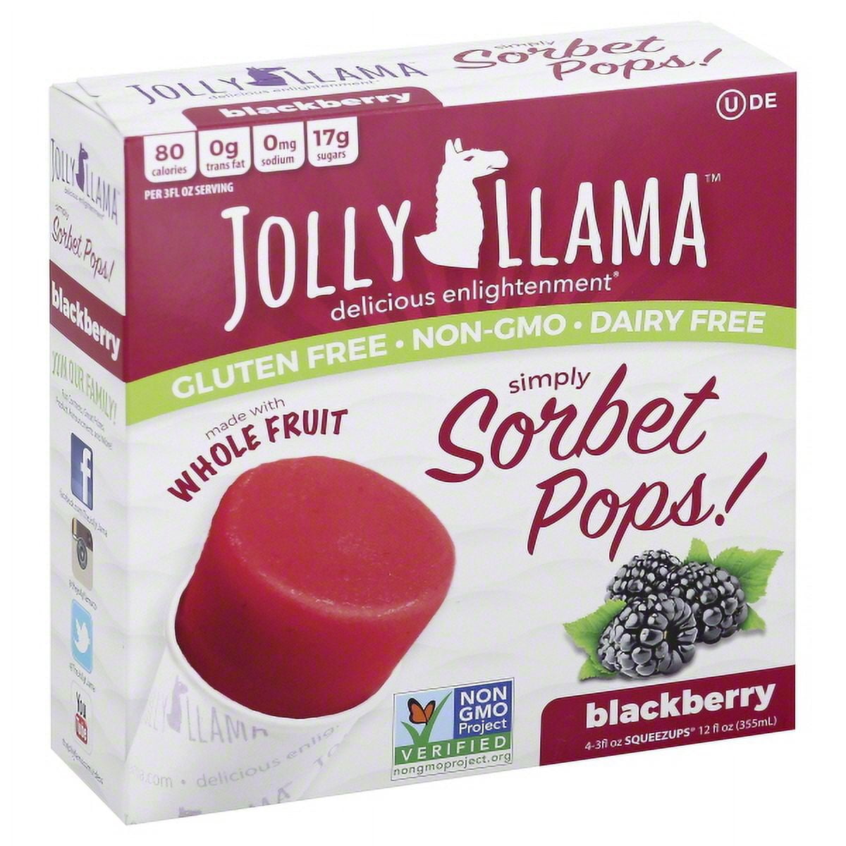Caspers Ice Cream Jolly Llama Pops, 4 ea