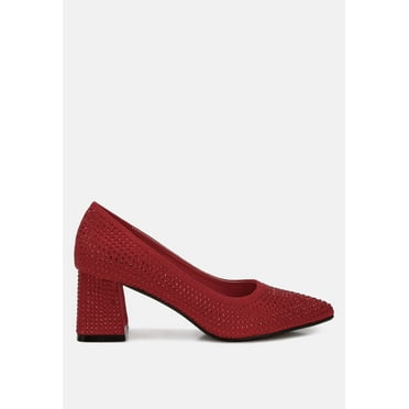 Caspia Rhinestones Embellished Pumps
