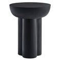 thumbnail image 1 of Caspian Round Concrete Side Table in Black, 1 of 10