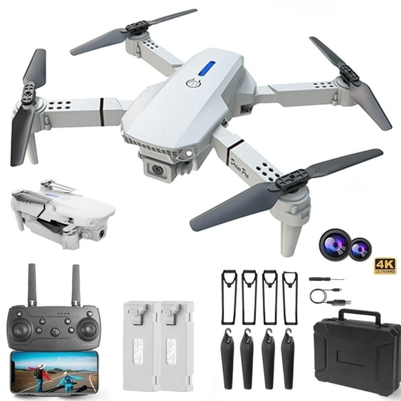 Casrra Drone with Dual HD Cameras, FPV, Foldable RC Quadcopter for Kids & Adults, 2 Batteries & Carrying Case