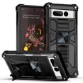 thumbnail image 1 of Cass Creations Case Compatible for Google Pixel 7 Pro, Military Grade Armor Case Hybrid Kickstand Phone Cover - Black, 1 of 5