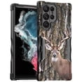 thumbnail image 1 of Cass Creations Case Compatible with Samsung Galaxy S23 Ultra (6.8 inch), Hybrid Shockproof Bumper Protective Phone Cover - Whitetail Buck, 1 of 5