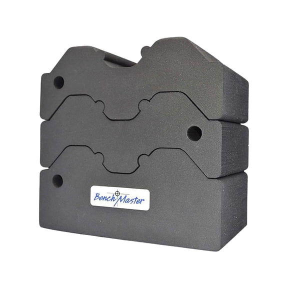 BenchMaster WeaponRack Foam Gun Rest – Adjustable 3-Piece Rifle & Shotgun Bench Shooting Rest Blocks, High-Density Foam Barrel & Stock Support