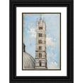 thumbnail image 1 of Cass Gilbert 11x14 Black Ornate Wood Framed Double Matted Museum Art Print Titled: Cathedral Tower, Siena (1927), 1 of 5